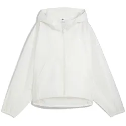 Windbreaker PUMA "WARDROBE ESS Oversized Windjacke Damen", Damen, Gr. S, weiß, Obermaterial: 100% Polyester, Langarm, Jacken