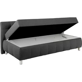 MAINTAL Polsterliege MAINTAL "Malea", grau (anthrazit), B:97cm L:218cm, Komplettbetten, mit Bettkasten, in 3 Breiten, Federkern- oder Bonellmatratze wählbar
