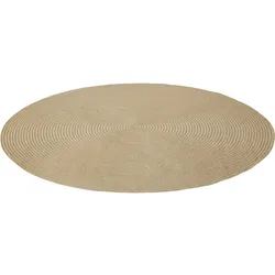 TECTAKE Geflochtener Teppich Vibe aus Jute- und Kunststofffasern - braun