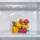 Relaxdays Kühlschrank Organizer 15,5x21x21 cm transparent