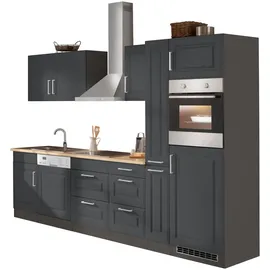 kochstation KS-Stockholm Küchenzeile 310 x 60 x 0 cm grau