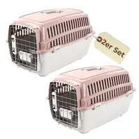 GarPet 2x Transportbox IATA Flugbox Flugzeug Hundebox Hunde Transportbox