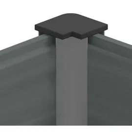 vidaXL Hochbeet 100 x 30 x 72 cm Grau