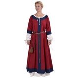 Battle Merchant Ritter-Kostüm Germanisches Kleid Gudrun Rot/Blau Größe XXL blau|rot XXL | XXL