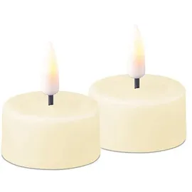 Deluxe Homeart Teelicht 2 St. creme