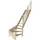 starwood treppen Raumspartreppe Korfu 80 cm Fichtenholz Edelstahl