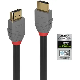 Lindy HDMI-Kabel 2.1 3 m Grau/Schwarz