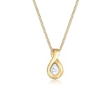 Elli PREMIUM Infinity Zirkonia Unendlichkeit 585 Gelbgold Ketten Damen