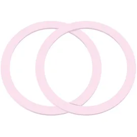 Joyroom Metall-Magnetringe Set pink 2 Stück