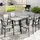 Outsunny Gartentisch Ausziehbar 160 x 80 x 75 cm Schwarz