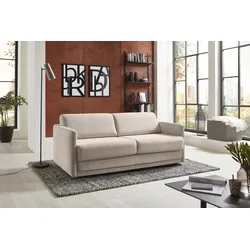 Schlafsofa PLACES OF STYLE "Limone", beige, B:178cm H:82cm T:93cm, Sofas, für Dauerschläfer geeignet inklusive hochwertige Matratze