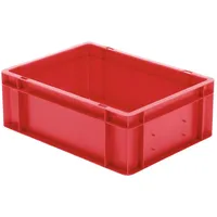 La-Ka-Pe Transportstapelbehälter L400xB300xH145mm rot PP Seitenwände geschl.LA-KA-PE