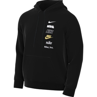 Nike Herren Club+ Bb Po Hoodie Mlogo T-Shirt, Schwarz, L