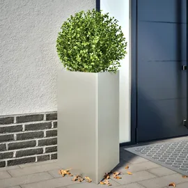 vidaXL Dreieckiger Pflanzkübel 50 x 43 x 75 cm Weiß