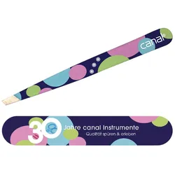 Canal Haarpinzette 30 Jahre Canal schräg 9 cm