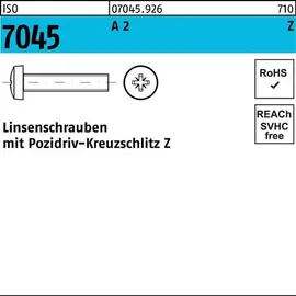 Hörger & Geßler Flachkopfschraube ISO 7045 PZ M1,6 x 6 1000 Stück