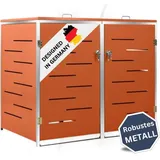 deluke Mülltonnenbox JAGU 115,5 x 138 x 77,5 cm orange