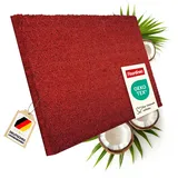 casa pura floordirekt Fußmatte Kokos Rot 30 mm 50 x 80 cm