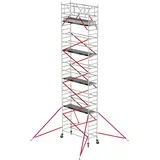 Altrex RS Tower 51 Plus Aluminium 0,90m breiter Rahmen mit Holz-Plattform 10,20m AH 0,90x2,45m