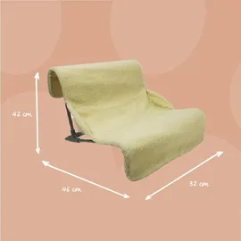 Rosewood Catwalk Katzenbett 2-in-1, Heizkörperliege und freistehend, Plüschbezug, waschbar, 46x32x42cm - Gelb