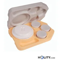 Kit von 6 Isothermisches Schale fur die Verteilung einzelner Mahlzeiten h28233