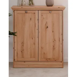 furn.design Rubik 80 x 90 x 35 cm Eiche Artisan / Beige
