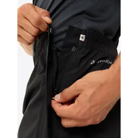 Vaude Herren Yaras Rain Zip IV Hose (Größe M, schwarz)