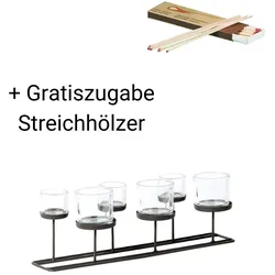 Windlicht Lincoln 50 cm Länge + Gratiszugabe Streichhölzer