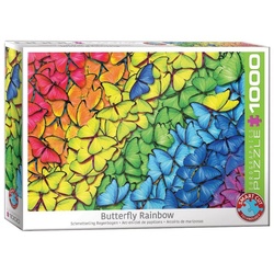 EUROGRAPHICS Puzzle Puzzle Schmetterling Regenbogen 1000 Puzzleteile, 1000 Puzzleteile bunt