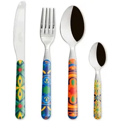 Excelsa Set mit 16 Bestecken Puebla Stahl Bunt