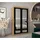 abiks möbel Schwebetürenschrank Promo 120 x 200 x 62 cm Schwarz
