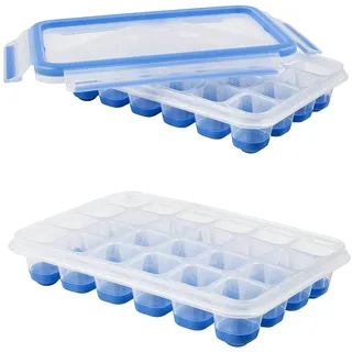 EMSA 514549 Eiswürfelbereiter, mit flexiblen Boden, 22,6 x 16,5 x 4,9 cm (2 Stück)