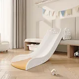 kinderrutsche Indoor Kinder Rutsche - Ab 1 2 3 4 5 Jahr, rutsche ohne Gestell kinderzimmer kinderrutsche, kleine rutsche Baby Slide, babyrutsche für Kleinkind, Geburtstagsgeschenk Festgeschenk (Gelb)