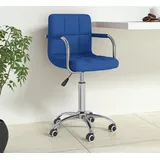 vidaXL Bürostuhl Drehbar Blau Stoff - Blau
