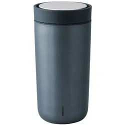 Stelton Thermobecher To Go Click 400 ml Edelstahl Blau