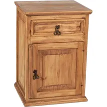 MiaMöbel Nachtschrank Mexico 49 x 42 x 70 cm Bronze