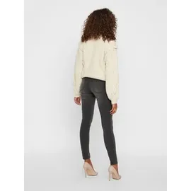 Vero Moda Tanya Normal Waist Slim Piping Jeans Dark Grey Denim S 34