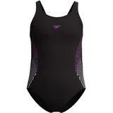 Speedo Placement Muscleback Badeanzug Lila 116