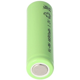 AccuCell NiMH Akku Flat Top Mignon AA 900mAh Industrieausführung mit flachem Pluspol