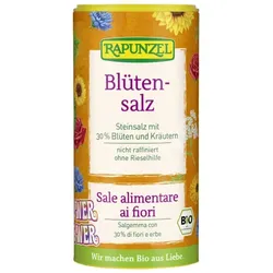 Rapunzel Blütensalz Flower Power, Steinsalz mit 30% Blüte bio