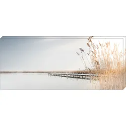 Keilrahmenbild PEACEFUL LAKE - bunt