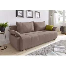 Collection AB Schlafcouch Kunstleder 2-Sitzer Braun