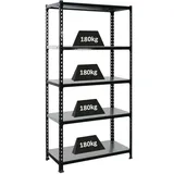 Proregal Schwerlastregal Metal Shark HxBxT 180 x 90 x 40 cm Fachlast 180 kg Anthrazit-Verzinkt