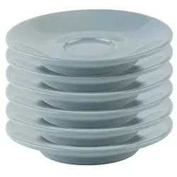 6 APS Untertassen Snug Espresso blau