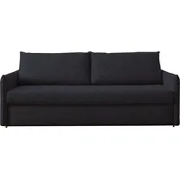 Schlafsofa BALI "Pisa", grau (anthrazit), B:222cm H:93cm T:98cm, 100% PES, Sofas, mit 3 Matratzenarten, Lattenrost, stabiles Untergestell