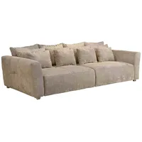 Jockenhöfer JOB Bigsofa GULLIVER, Beige - Webstoff - mit 12 Kissen