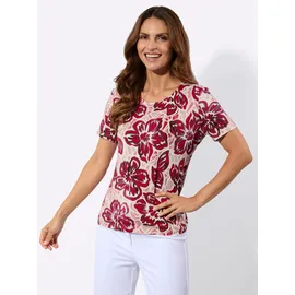 Lady WITT WEIDEN Druck-Shirt in rot-burgund-bedruckt | Gr.: 52