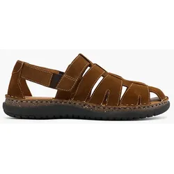 Leder Komfort Sandale - Herren - braun