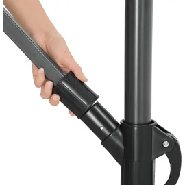 Tectake Ampelschirm Ø 350 cm beige inkl. Schutzhülle