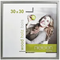Accent by Nielsen Bilderrahmen Holz Silber 30x30 cm 1 St.
